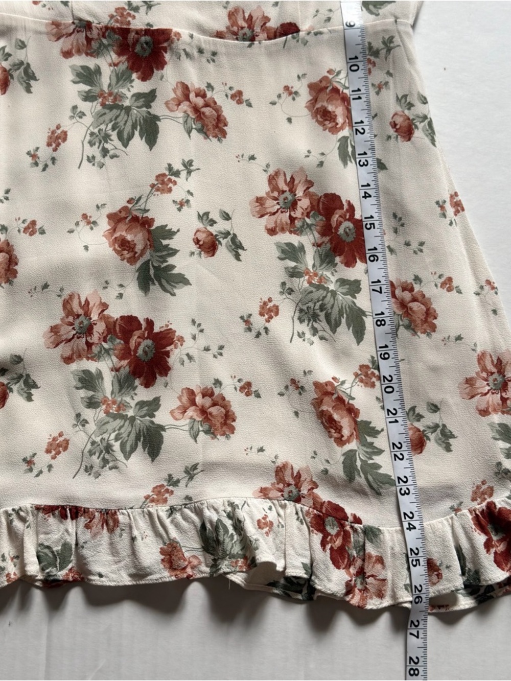Reformation White Floral Mini Dress - Picture 15 of 16